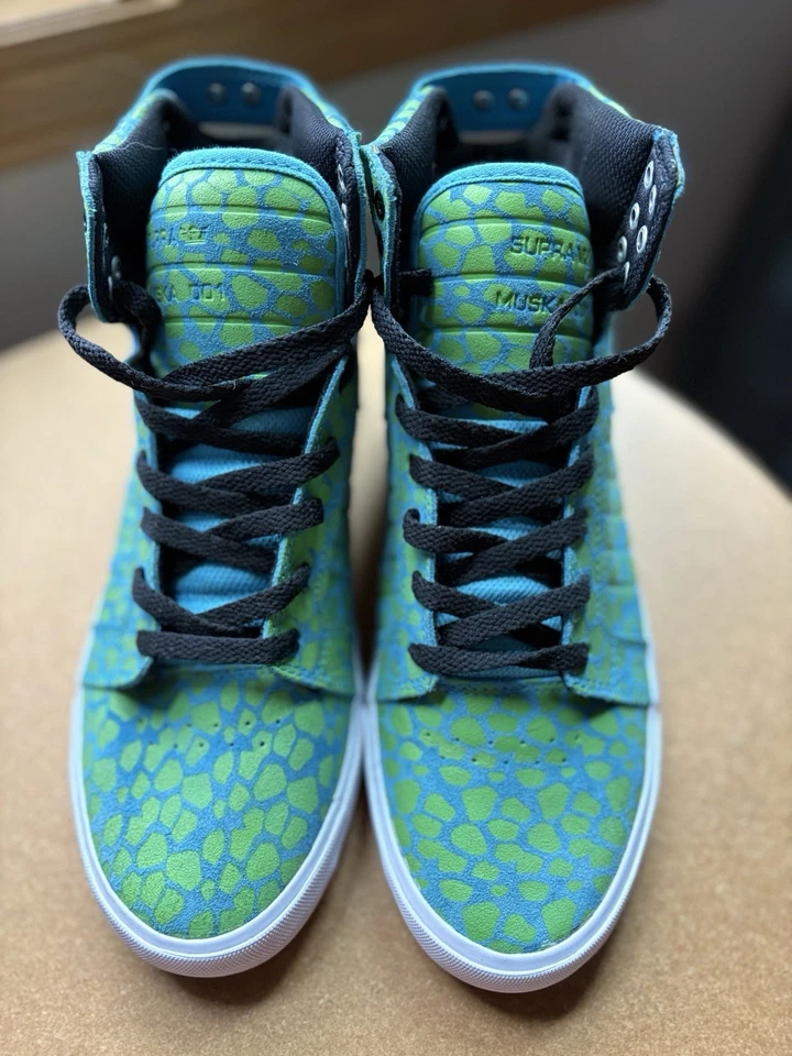 Zapatillas altas Supra Skytop verdes para mujer talla 9 SW18017 Foto 2 de 4