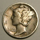 1931 S Mercury Dime 90% Silver VG-F   "Actual Coin Pictured - Not Cleaned"