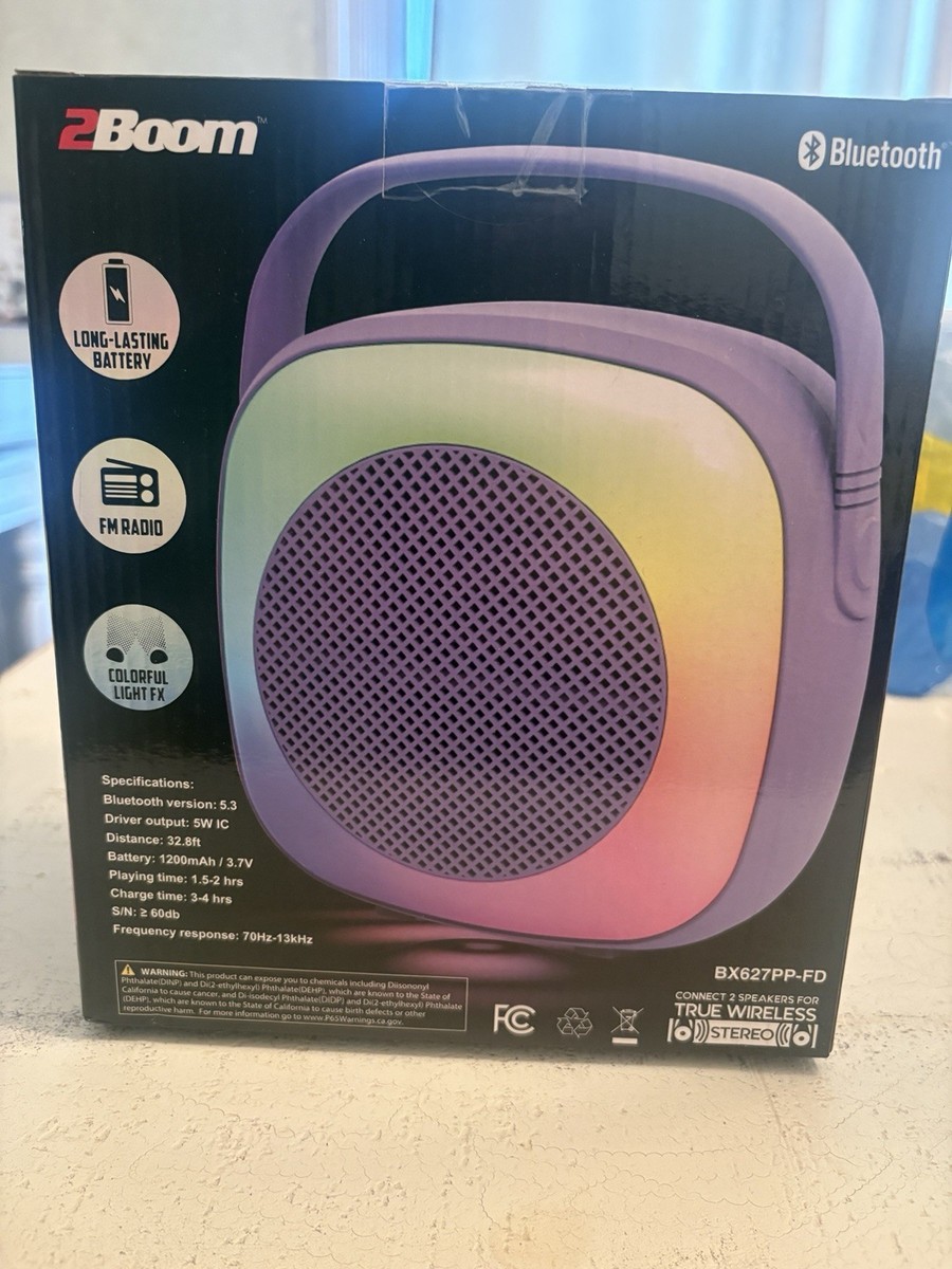 2Boom 6.5 Ring Light Speaker, Bluetooth, Model BX627PP-FD | eBay