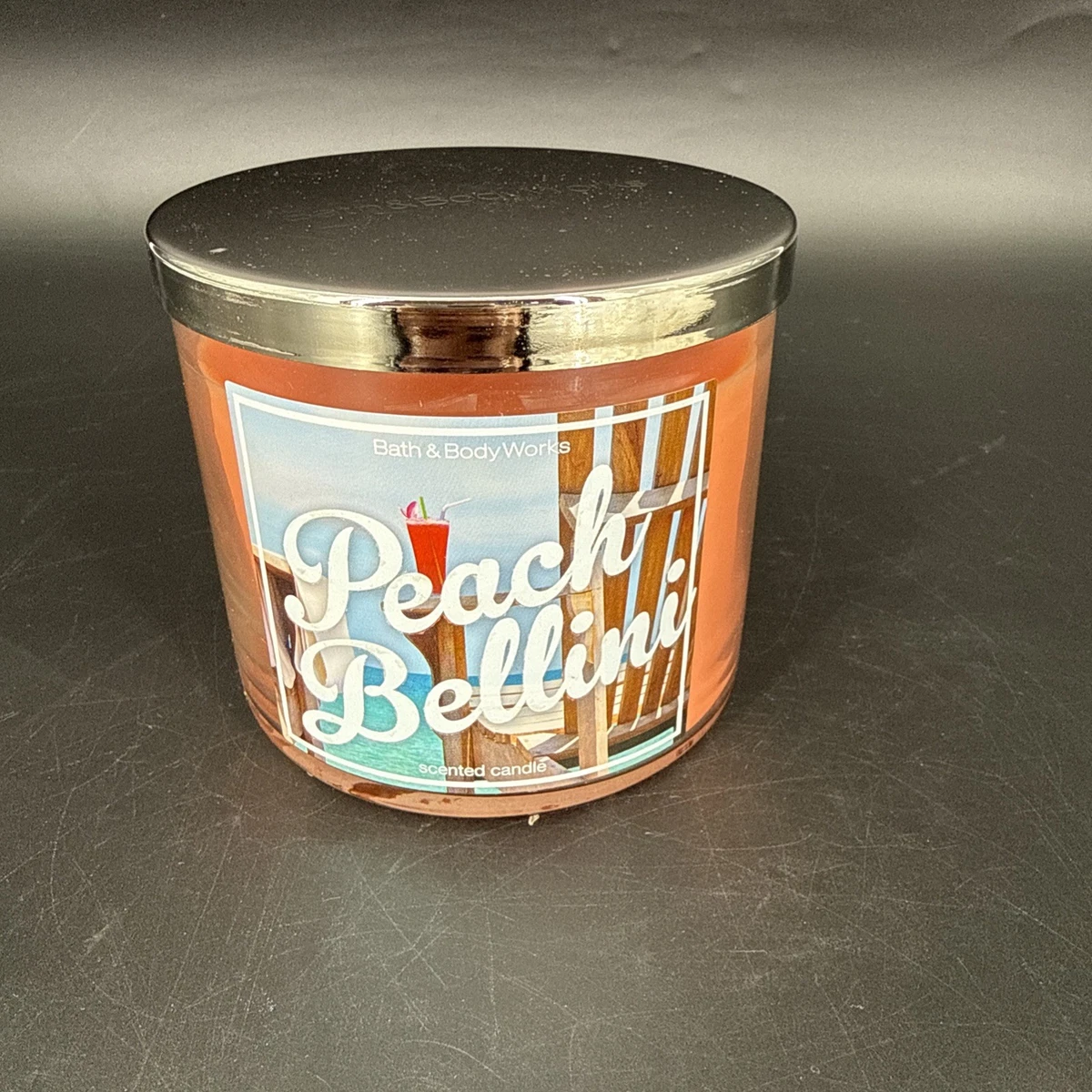 Bath And Body Works Peach Bellini Candle for sale | eBay