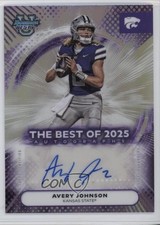 2025 Bowman U Best of 2025 Auto Avery Johnson #BOA-AJ Auto 1ki7