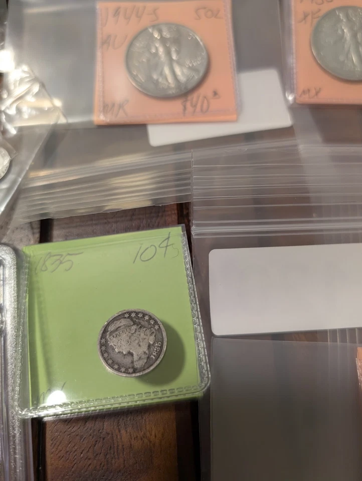 Huge Coin Lot of 38 Silver, Slabs, 1800s, Morgans, Peace, Liberty 1923 Silver 1$ - Image 4 of 4