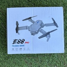 E88 PRO Foldable 4K Drone with Dual Camera 4 Batteries Height Hold App Control
