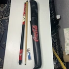 Vintage Coca-Cola Pool Cue Stick 2-Piece 57" Pool Cue DMI Sports Used, Good Cond