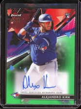 2021 Topps finest ALEJANDRO KIRK rookie RC autograph AUTO numbered #/99