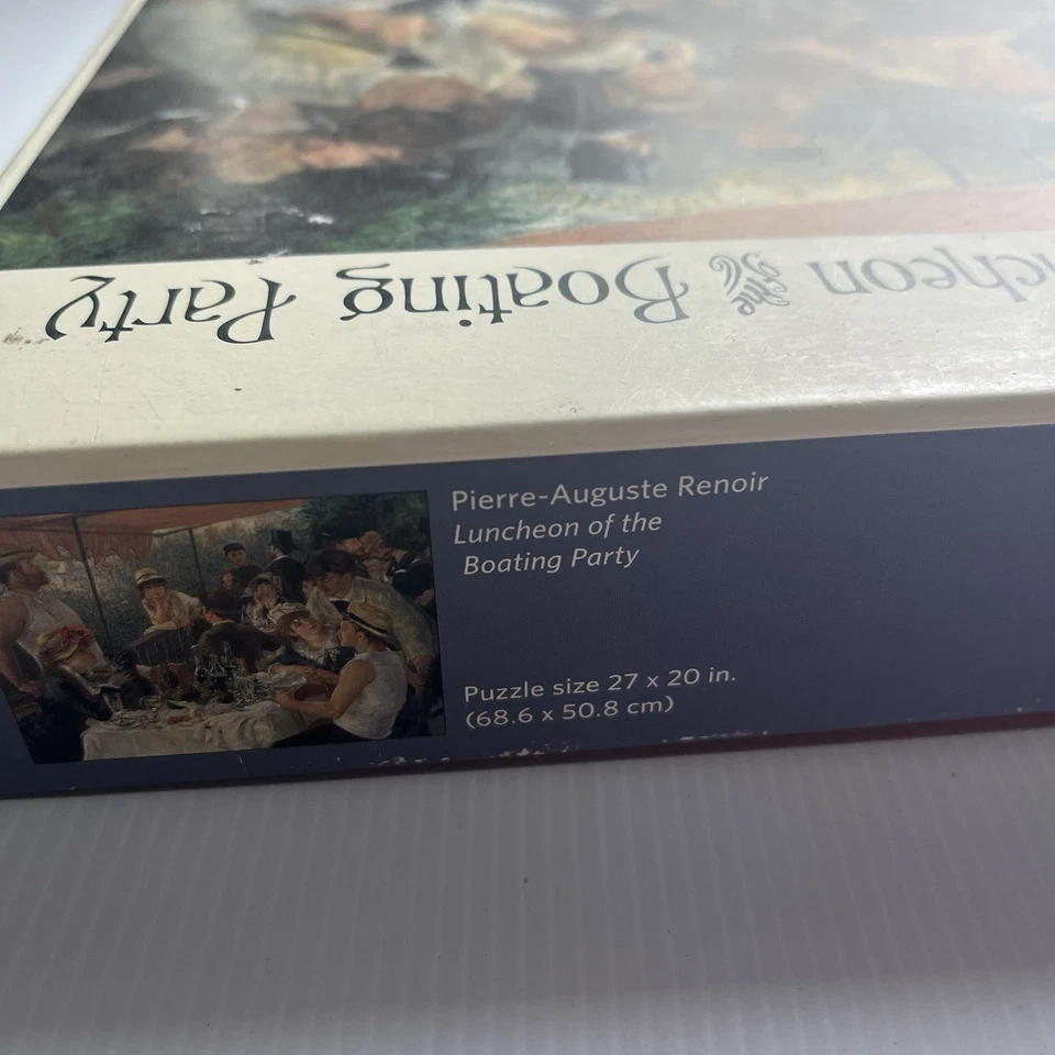 Pomegranate Puzzles 1000 Piece Jigsaw Artpiece Renoir Luncheon of Boating Party - image 3 of 4