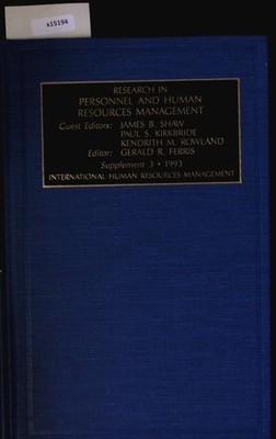 International human resources management. This volume .. contains 18 papers from