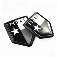 Black Texas Flag Decal Sticker Car Emblem Texas Flag Car Decoration