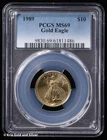 1989 $10 1/4 oz American Gold Eagle PCGS MS 69 | Uncirculated UNC BU