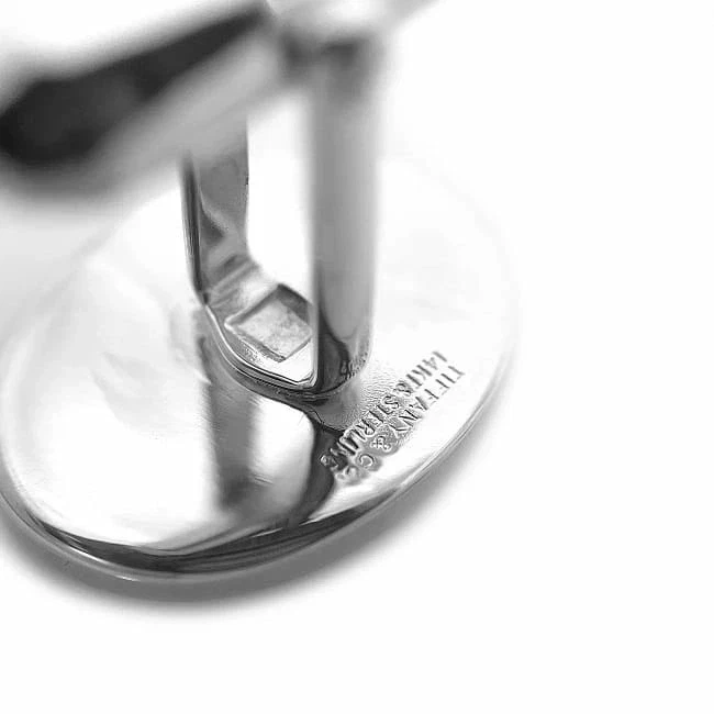 Gemelos Tiffany & Co. Oro YG Plata de Ley 21.3x16.4mm Usados Pulidos Foto 4 de 4