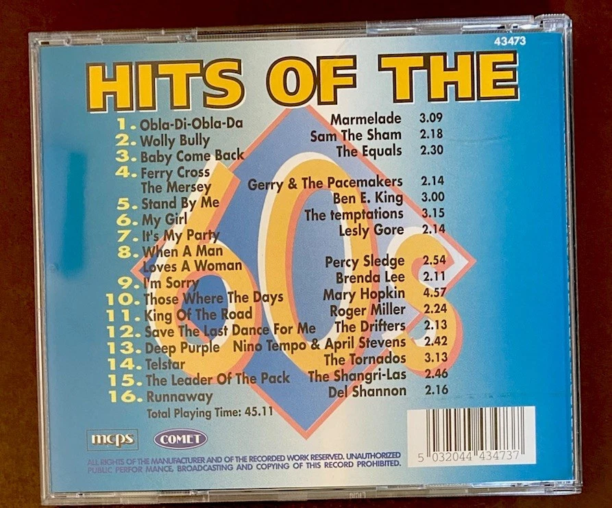 Hits of the 60s - CD - Zustand sehr gut - Marmelade, The Equals, Lesley Gore, ,. - Bild 2 von 3