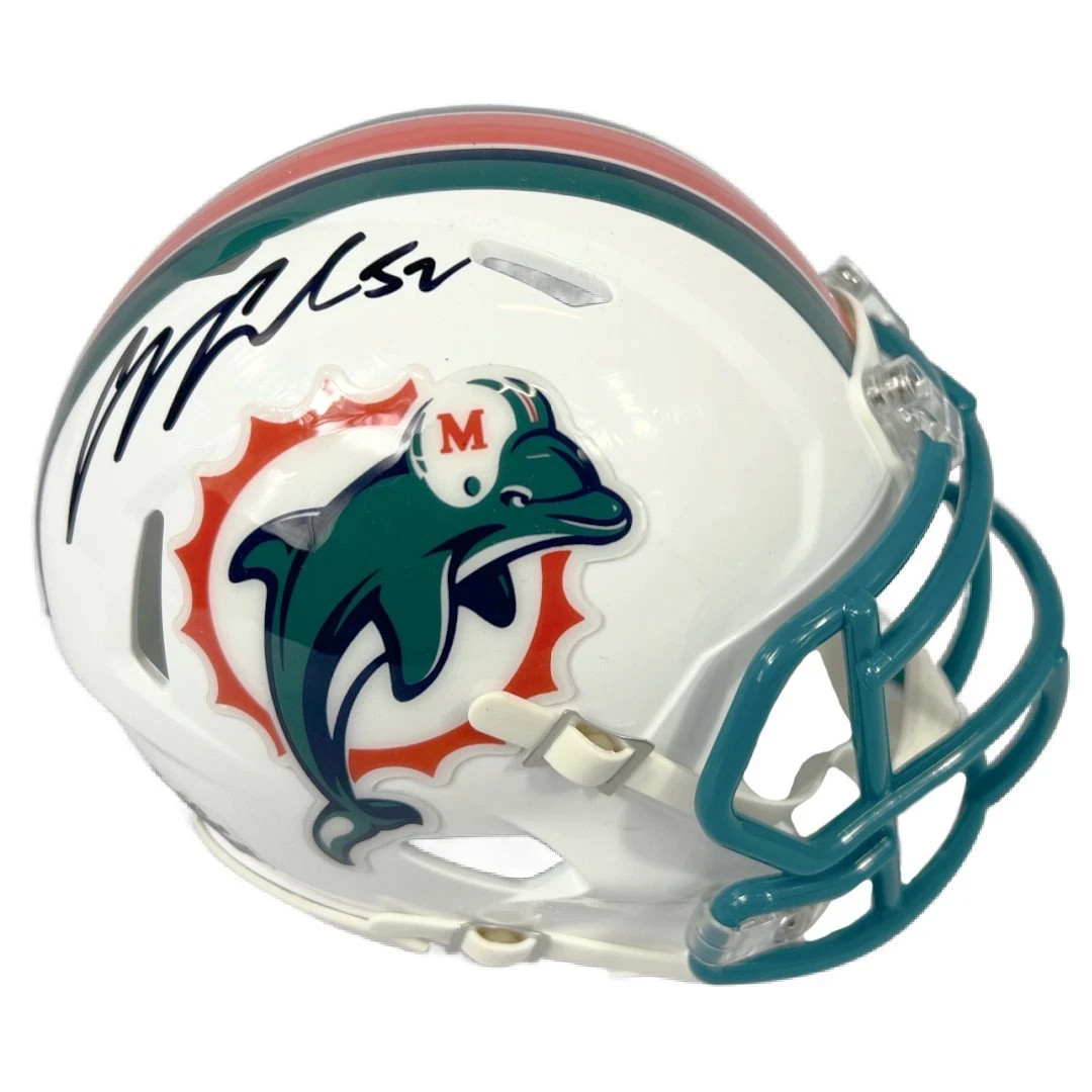 Channing Crowder autographed signed mini helmet Miami Dolphins JSA COA