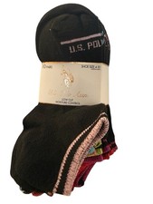 US Polo Assn Low Cut Multicolor Socks 10-Pack NEW Moisture Control 4