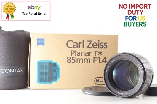 [ Unused in Box] CONTAX Carl Zeiss N Planar 85mm F1.4 AF Lens for N1 NX japan