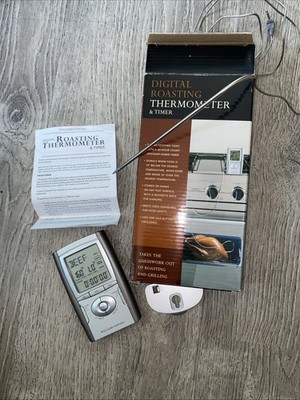 Digital Roasting Thermometer & Timer Battery Operated (battery not Included)