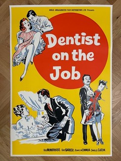 Dentist on the Job Original British Film Movie Poster 1961 Shirley Eaton Comedy