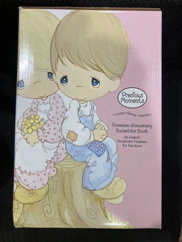 NEW RETIRED PRECIOUS MOMENTS "LOVE ONE ANOTHER" ANNIVERSARY CLOCK - Picture 8 of 12