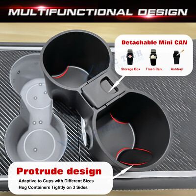 Cup Holder and Storage for Tesla Model 3 Y Center Console Accessories Insert