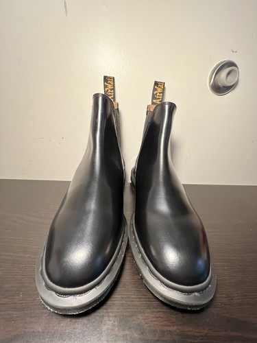 Smooth Leather Black Chelsea Boots Size 