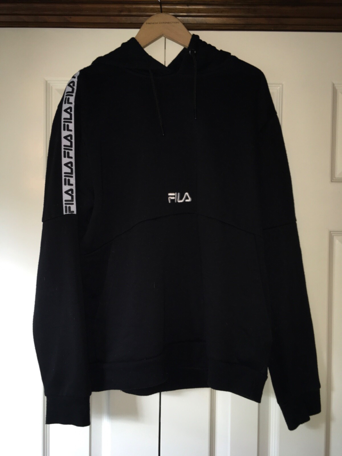 FILA FELPA CON CAPPUCCIO UOMO NERA GRANDE