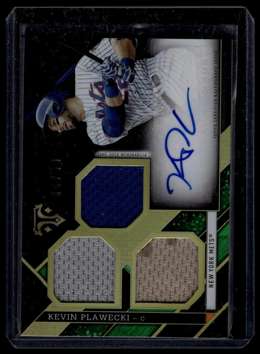2016 Topps Triple Threads Kevin Plawecki Autographed Relics