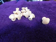 Square Wooden Drawer Pulls - LOT of 12 Pulls - NO Screws - 3/4" Square Natural