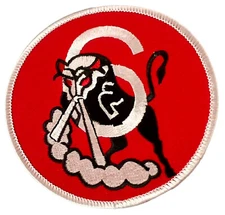 PATCH USAF 06 Squadron Patch Embroidered Red White Black UNITED STATES AIR FORCE