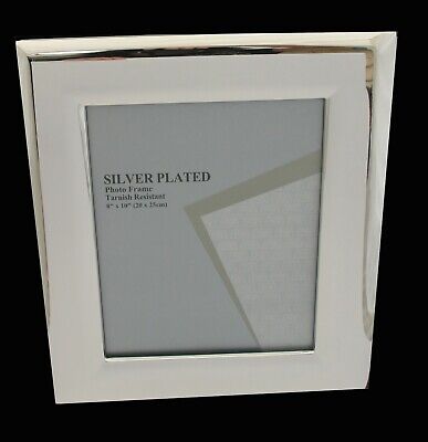 Silver Plated 8 x  10 in Photo Frame Quality 20  x  25  cm  