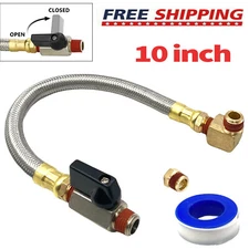 Extended Tank Assembly Kit for Air Compressor with 1/4 to 3/8'' NPT Drain Valve