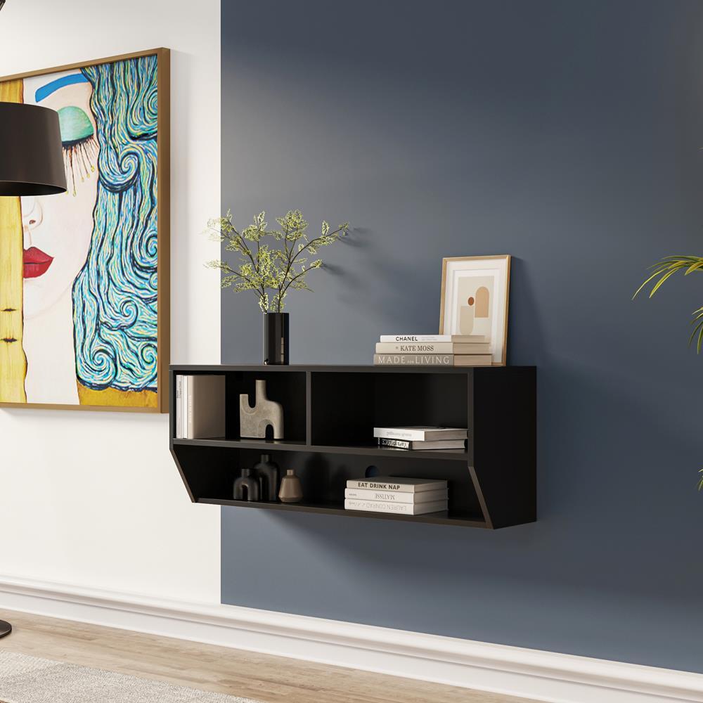 Floating Mini TV Stand For 50" High Gloss Wall Mounted Cabinet Console Unit