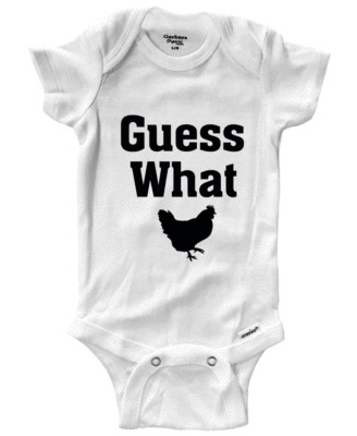 Infant Baby Bodysuit One-Piece Newborn Jumpsuit Outfit Gift Funny Guess What?
