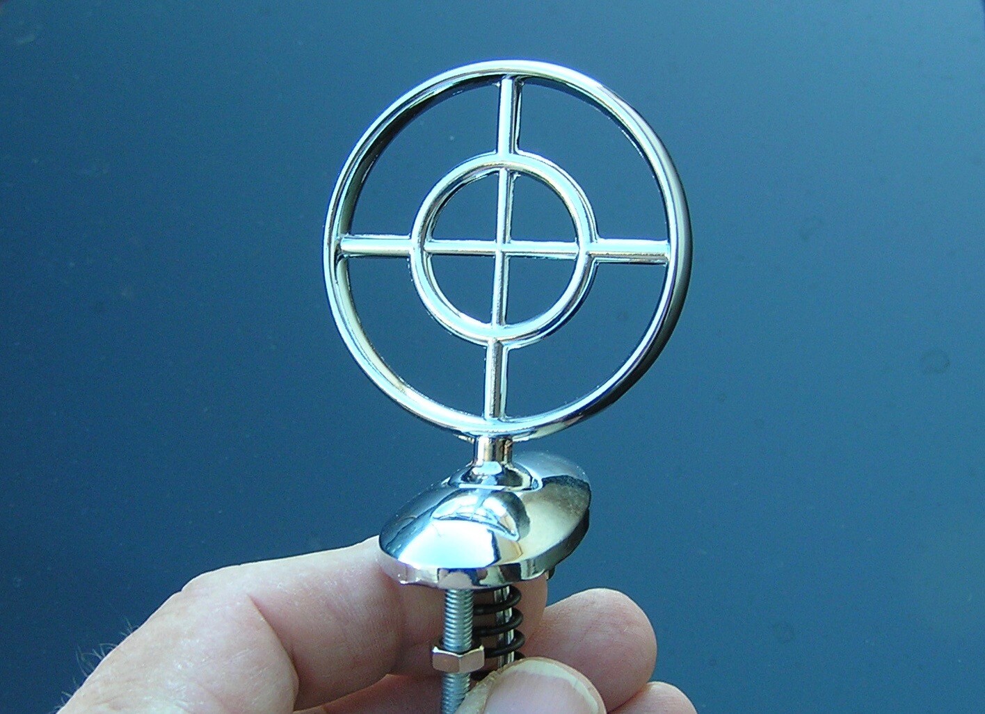 GUNSIGHT CAR HOOD ORNAMENT BUICK STYLE METAL EMBLEM HOT RAT ROD eBay