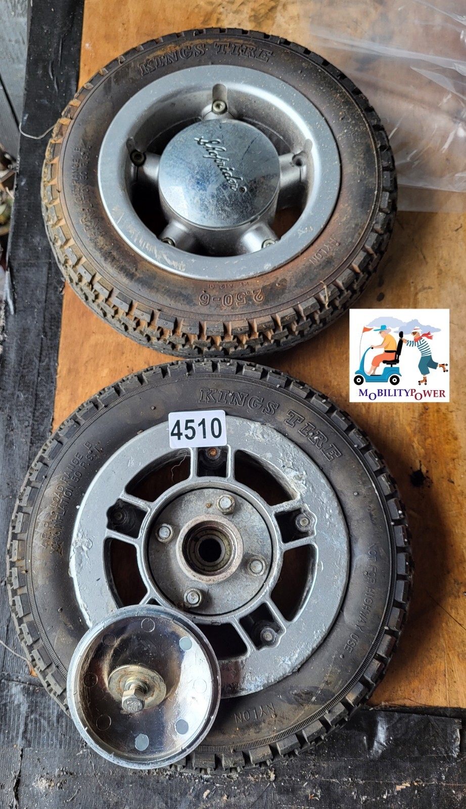 Scooter de movilidad Shoprider Cordoba ruedas delanteras 2,50-6 negro sólido Sku 4510