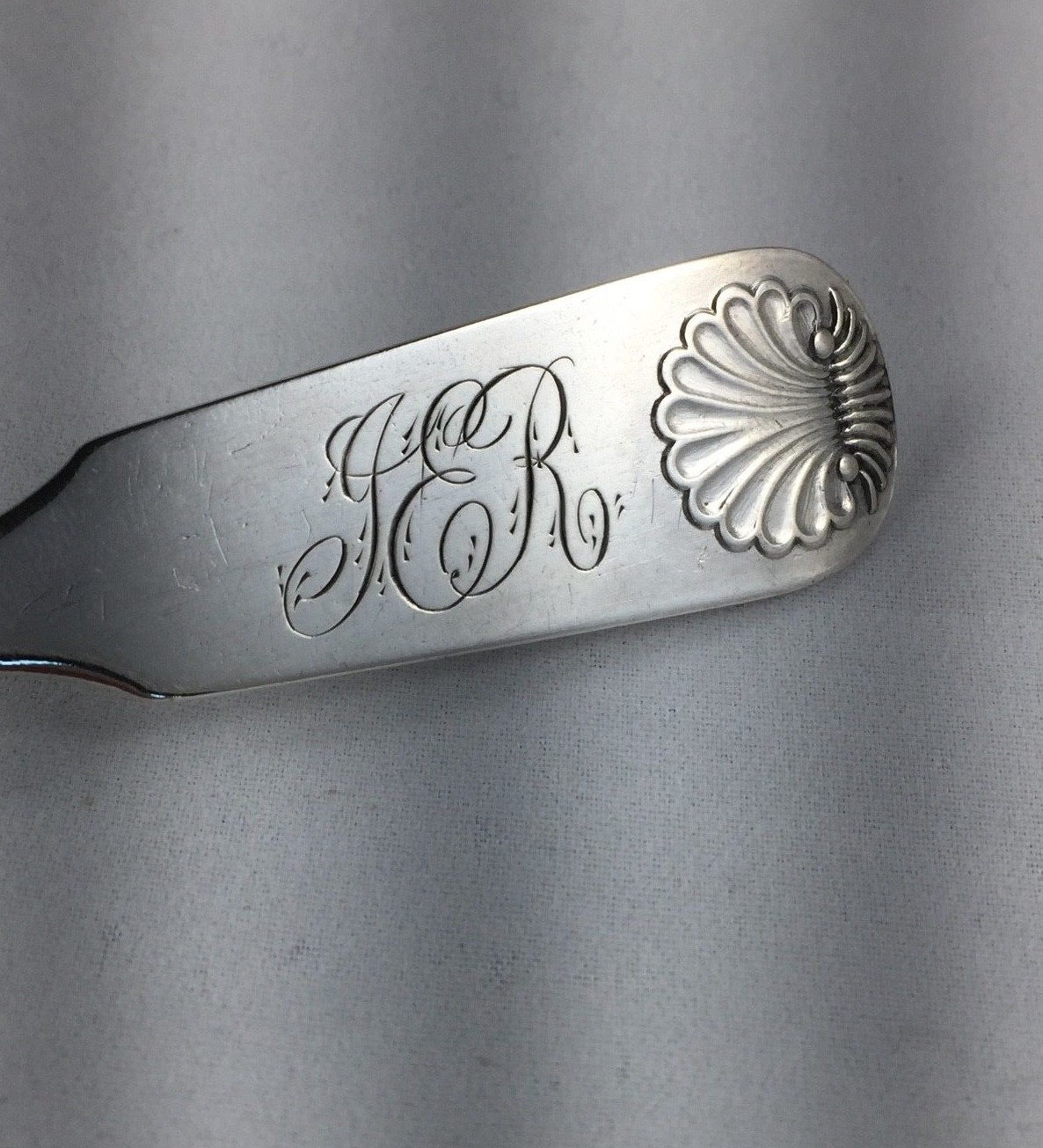 Southern Coin Silver Louisville,KY Ayers & Beard 182831Shell Design