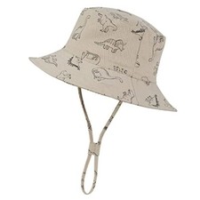 UPF 50 Beach Baby Sun Hat Sun Protection Cute 6-12 Months B Khaki Dinosaur