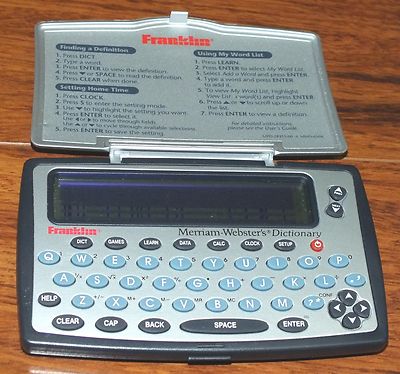 Thesaurus Dictionary Franklin MWD-1450 Merriam-Webster Dictionary