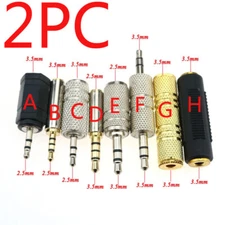 3.5mm 2.5mm Audio Adapter Connector 2.5 3.5 Stereo Plug Male to Female Converter
