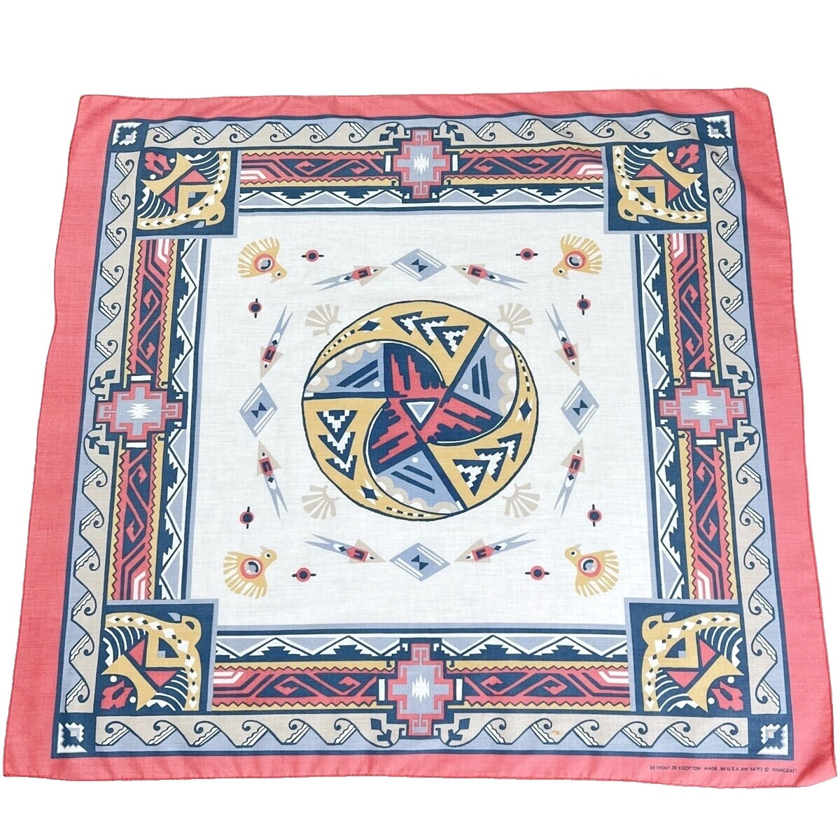 Cotton Blend Scarf Vintage Scarves & Wraps