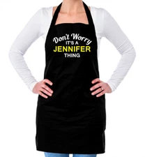 Don't Worry It's a JENNIFER Thing! Unisex Adult Apron Surname Custom Name Family
