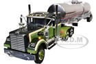 WESTERN STAR 4900 W/SLEEPER & TANKER TRAILER GREEN 1/64 DCP/FIRST GEAR 60-1640