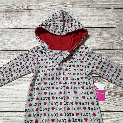 Baby 1 Piece Hooded Valentines Day Outfit Size 6-9 Months. NWT! - Picture 4 of 6
