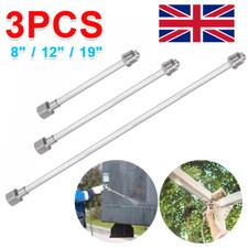 3 Pcs Airless Paint Sprayer Extension Rod 8" 12" 19" Extension Spray Gun Paint B