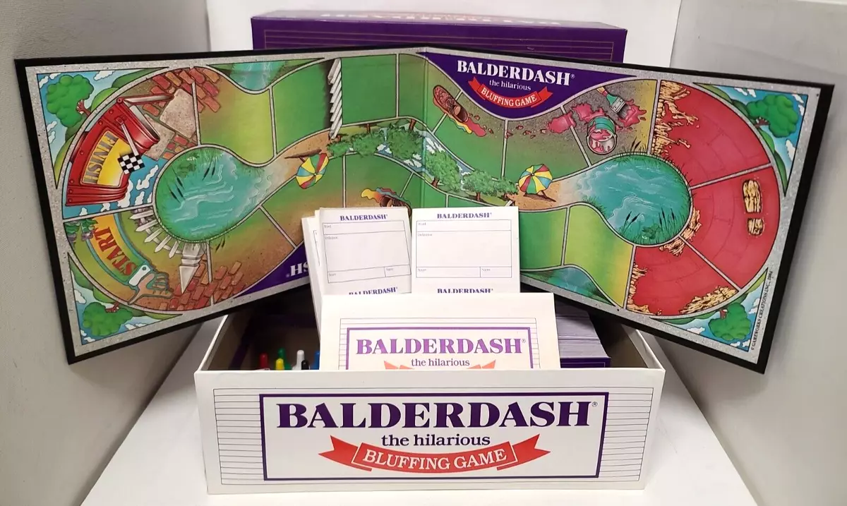 Balderdash the Bluffing Board Game 1995 read Description 