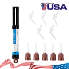 Dentex Dental Dual Cure Flowable Composite Resin Core Build Up Syringe A2