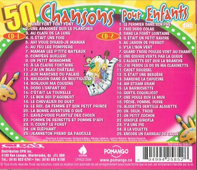 50 Chansons Pour Enfants (2 Disques Compact)