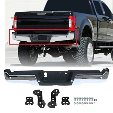 Rear Bumper Assembly Chrome For 2017-2022 Ford F-250 F-350 SuperDuty w/ Park