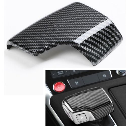 Couvercle bouton de commutation en fibre de carbone barre décorative pour Audi A6 A7 2019 2020-21 - Photo 1 sur 5