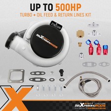 Gt30 Gt3037 Gt3076 Turbo Charger 500bhp 0.82 Ar Oil Drain Return Feed Line Kit