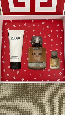 GIVENCHY 3 PIECE L'INTERDIT EAU DE PARFUM GIFT SET | eBay