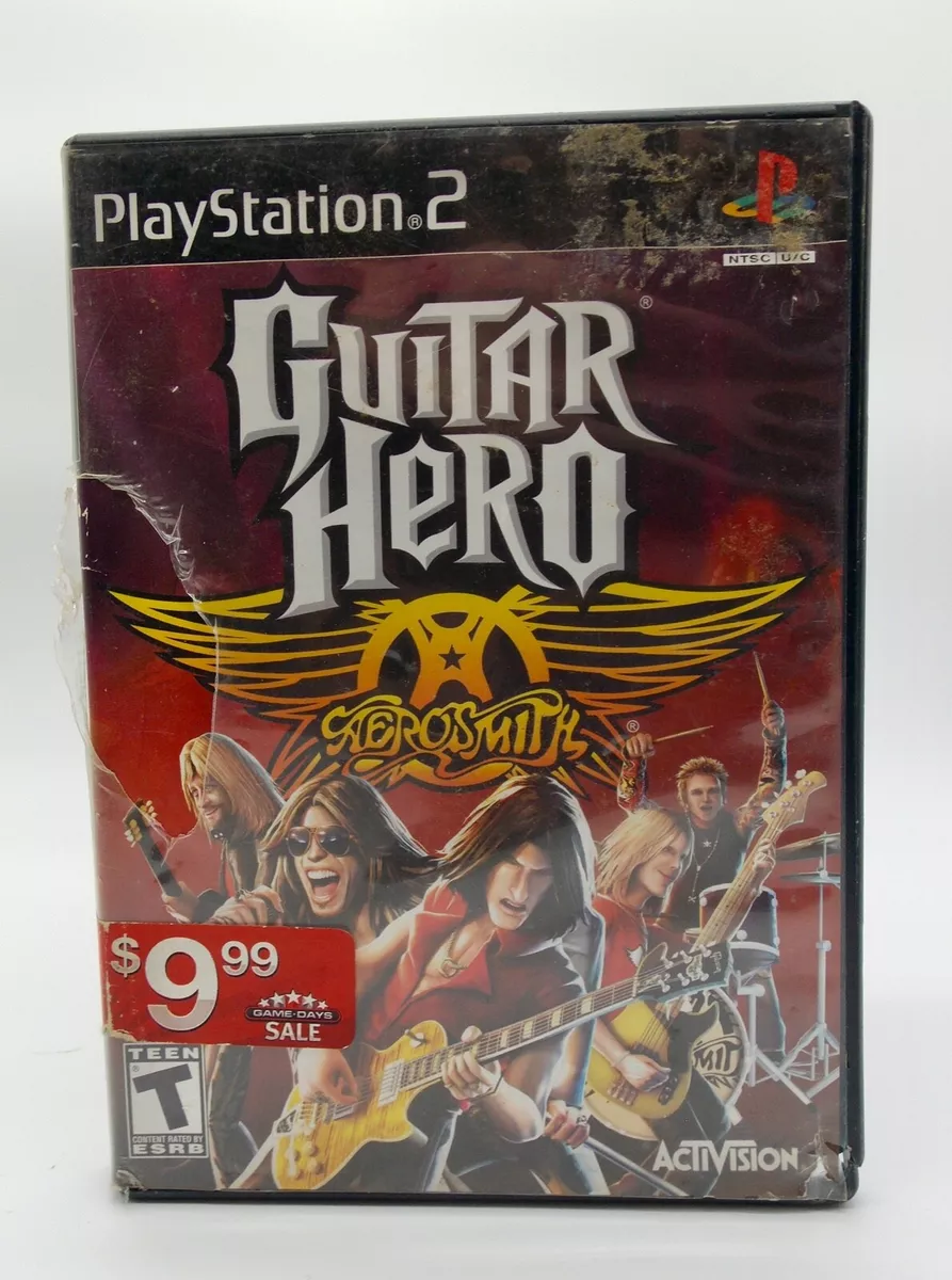  Guitar Hero - Aerosmith - PlayStation 2 (Game only) :  Activision Inc: Video Games